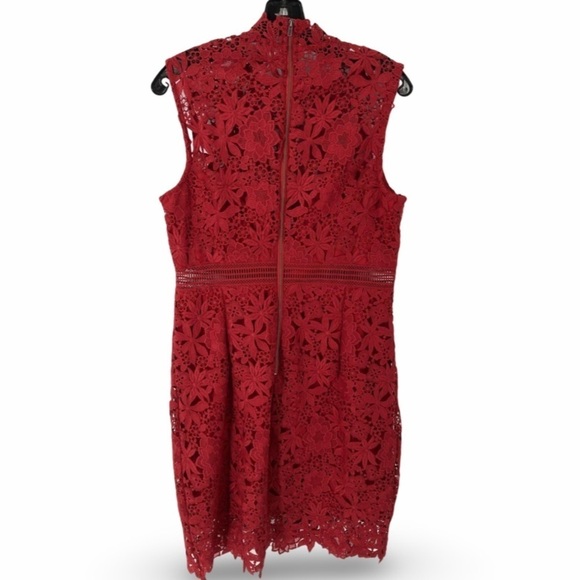 Bardot Brand New with tags, Elegant Red Lace Dress - Picture 3 of 7